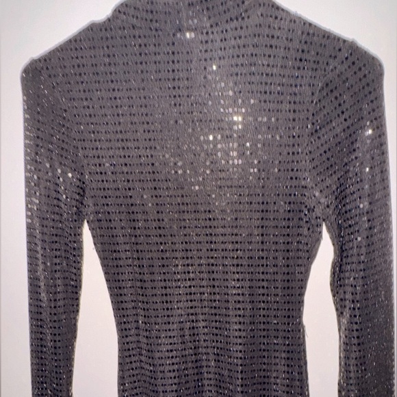 Fashion Nova Irreplaceable Metallic Mini Dress - Black/Copper, Size XS - Picture 6 of 8